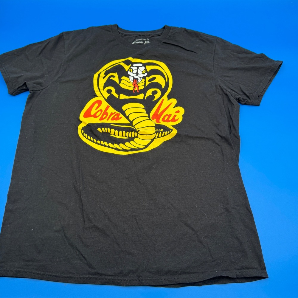 BioWorld Cobra Kai‎ Graphic T Shirt Black Short Sleeve Mens Large